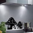 Wall decals for kids - Mushroom-shaped houses wall decal - ambiance-sticker.com