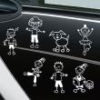 Car Stickers and Decals - Sticker Spurts of flame - ambiance-sticker.com
