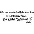 Wall decal   Alles, was man über das leben ...! (Schiller) decoration - ambiance-sticker.com