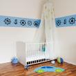 Wall decals for kids - Border Sea traveller Wall decal - ambiance-sticker.com