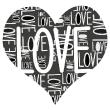 Bedroom wall decals - Wall decal Love,Love,Love - ambiance-sticker.com
