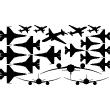 Wall decals design - Wall decal 20 airplanes - ambiance-sticker.com
