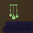 Glow in the dark  wall decals - Wall decal 3 light bulbs - ambiance-sticker.com