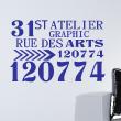 Wall decals with quotes - Wall decal 31st Atelier Graphic - decoration - ambiance-sticker.com