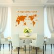 Wall decals country - Wall decal A map of the world - ambiance-sticker.com