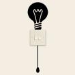 Lightbulb and a switch sticker - ambiance-sticker.com