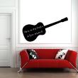 Wall decals Chalckboards - Wall decal Acoustic guitar - ambiance-sticker.com