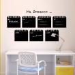 Wall decals Chalckboards & Whiteboards -  Chalkboard wall decal quote Weekly - ambiance-sticker.com