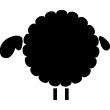 Wall decals Chalckboards & Whiteboards - Wall decal sheep 1 - ambiance-sticker.com