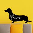 Wall decals Chalckboards & Whiteboards - Wall decal dachshund - ambiance-sticker.com