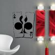 Wall decals design - Wall decal Ace of clubs torn - ambiance-sticker.com