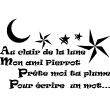 Wall decals for kids - Au clair de la lune wall decal - ambiance-sticker.com