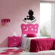 Wall decals for babies  Silhouette girl wall decal - ambiance-sticker.com