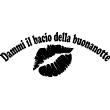 Wall decals with quotes - Wall decal Bacio della buonanotte - ambiance-sticker.com