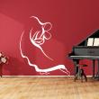 Love and hearts wall decals - Wall sticker decal Contemporary kiss - ambiance-sticker.com