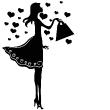 Figures wall decals - Wall decal Ballad of a woman in love - ambiance-sticker.com