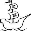 Wall decals for kids - Pirate Ship wall decal - ambiance-sticker.com
