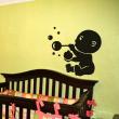 Wall decals for babies  Baby playing wall decal - ambiance-sticker.com