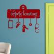 Wall decals design - Wall decal Before leaving - ambiance-sticker.com