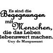Wall decal Begegnungen - Guy de Maupassant - ambiance-sticker.com