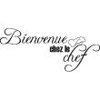 Wall decals for the kitchen - Wall decal Bienvenue chez le chef - ambiance-sticker.com