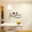 Wall decals with quotes - Bonne appétit - decoration - ambiance-sticker.com