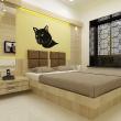 Animals wall decals - Bust of a Puma Wall decal - ambiance-sticker.com