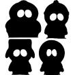 Wall decals for kids - South Park Characters wall decal - ambiance-sticker.com