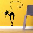 Animals wall decals - Black Cat Wall decal - ambiance-sticker.com