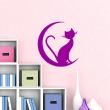 Animals wall decals - Cat on the Moon Wall decal - ambiance-sticker.com