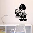 Wall decals for kids - Dog, heart, girl, book wall decal - ambiance-sticker.com