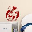 Wall decals for kids - Four legged puppy smiling wall decal - ambiance-sticker.com