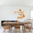 Wall decals with quotes - Wall decal Chocolate makes you happy - ambiance-sticker.com