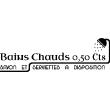 Wall decal quote Bains chauds 0,5 cts... -  decoration - ambiance-sticker.com