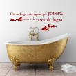 Bathroom wall decals - Wall sticker quote C' é un luogo fatto apposta per pensare ... - ambiance-sticker.com