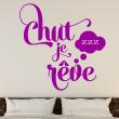 Wall decals with quotes - Wall decal sticker Chut je rêve - decoration - ambiance-sticker.com