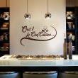 Wall decals for the kitchen - Wall decal Chut! Le chef cuisine - ambiance-sticker.com
