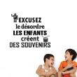 Wall decals with quotes - Wall decal quote excusez les enfants - decoration - ambiance-sticker.com