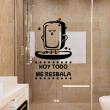 Bathroom wall decals - Wall sticker quote Hoy todo me resbala - ambiance-sticker.com