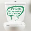 WC wall decals -Wall decal quote Ipor favorn no mas ... - ambiance-sticker.com