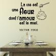 Wall decals with quotes - Wall decal La vie, l'amour - Victor Hugo decoration - ambiance-sticker.com