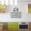 Wall decals for the kitchen - Wall sticker quote Las calorias  - decoration&#8203; - ambiance-sticker.com