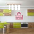Wall decals for the kitchen - Wall sticker quote Las calorias  - decoration&#8203; - ambiance-sticker.com