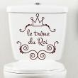 WC wall decals -Wall sticker quote Le trône du roi - ambiance-sticker.com