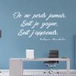 Wall decals with quotes -  Wall decal Nelson Mandela - Je ne perds jamais... decoration - ambiance-sticker.com