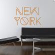 Wall decals with quotes - Wall decal sticker New York - decoration - ambiance-sticker.com