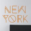 Wall decal sticker New York - decoration - ambiance-sticker.com