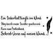 Wall decals with quotes - Wall decal quote poetry Ein Federkiel decoration - ambiance-sticker.com