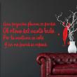 Wall decals with quotes - Wall decal quote poetry Una pequeña pluma decoration - ambiance-sticker.com