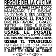 Wall decals for the kitchen - Wall sticker quote Regole della cucina - decoration&#8203; - ambiance-sticker.com